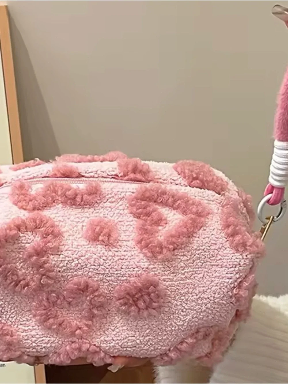 Pink Faux-cosmic Bag